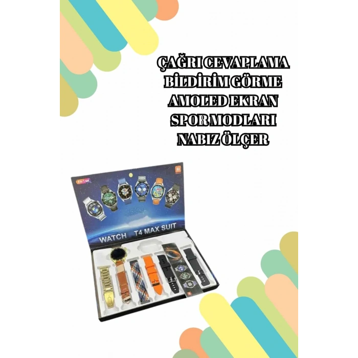 Nevamel 2025 Model Çok Kordonlu Akıllı Saat ve Bluetooth Kulaklık El Fenerli