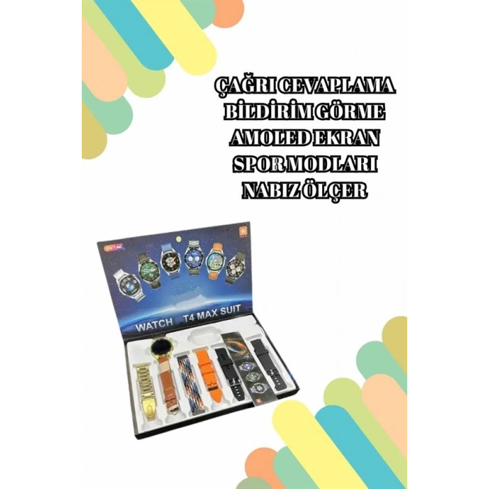 Nevamel 2025 Model Çok Kordonlu Akıllı Saat ve Bluetooth Kulaklık El Fenerli