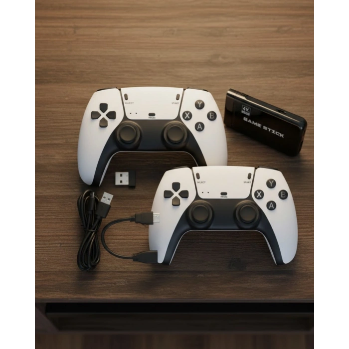 Nevamel® 20600 Oyunlu Retro Oyun Konsolu Kablosuz Joystick