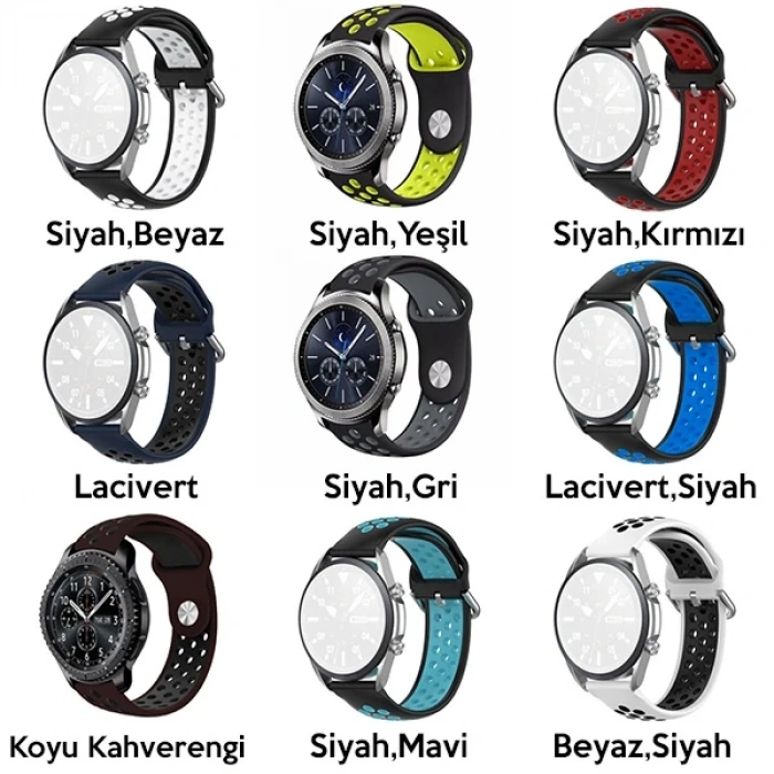 Nevamel 20MM Kordon Kayış Gear S2R600 Watch S4 42mmHuawei Watch Gt20MM Kordon Kayış-(5775)