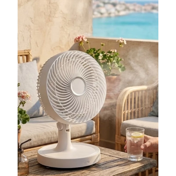 Nevamel® 2200 RPM Mini Masaüstü Vantilatör Sessiz ve Güçlü Hava Akışlı Fan