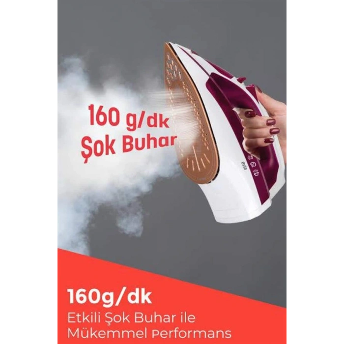Nevamel 2200W Seramik Kaplama Estetik Tasarımı 360 Derece Dönebilir Kablosu