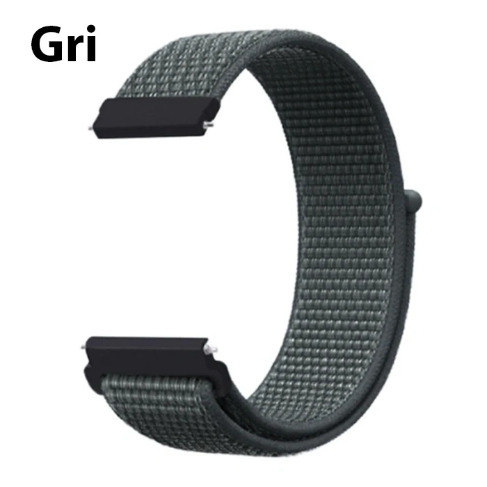 Nevamel 22MM Gear S3 Watch 4 -Gt2 GT2E 46MM Kayış Kordon Lylon Loop-(5775)