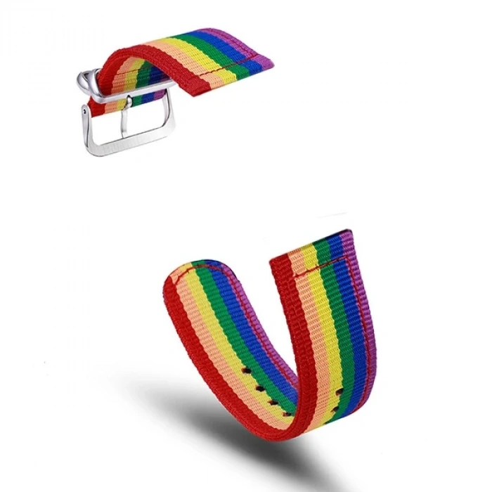 Nevamel 22MM Gear S3 Watch 4 -GT2 GT2E 46MM Kayış Kordon Nylon Watch 3 45MM-(5775)