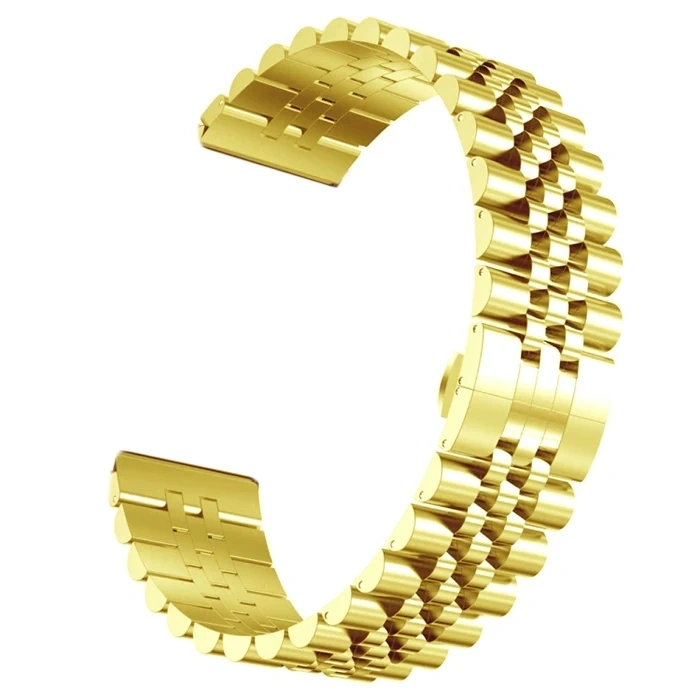 Nevamel 22MM Gear S3 Watch 4 -GT2 GT2E 46MM KayışKordon Seramik Paslanmaz Çelik-(5775)