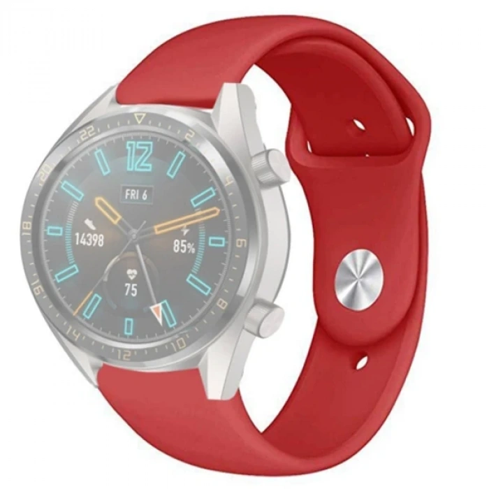 Nevamel 22MM Silikon Kayış Kordon Gear S3 Watch 4 -GT2 GT2E 46MM KayışKordon Watch Active 2 22MM-(5775)