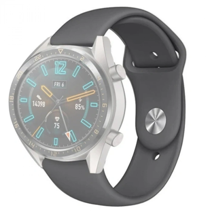 Nevamel 22MM Silikon Kayış Kordon Gear S3 Watch 4 -GT2 GT2E 46MM KayışKordon Watch Active 2 22MM-(5775)