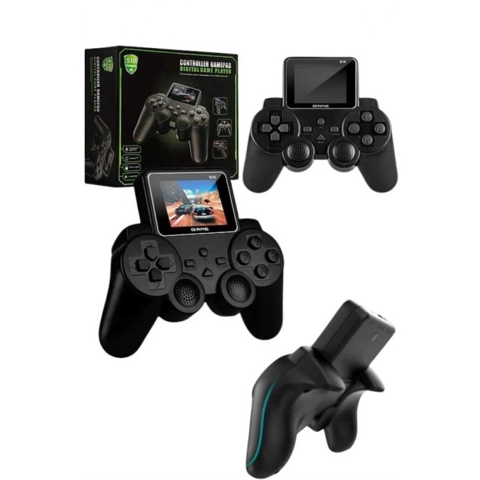 Nevamel 2.4 İnç Ekran 520 Oyunlu Retro Temalı Kablosuz Oyun Kolu El Atarisi