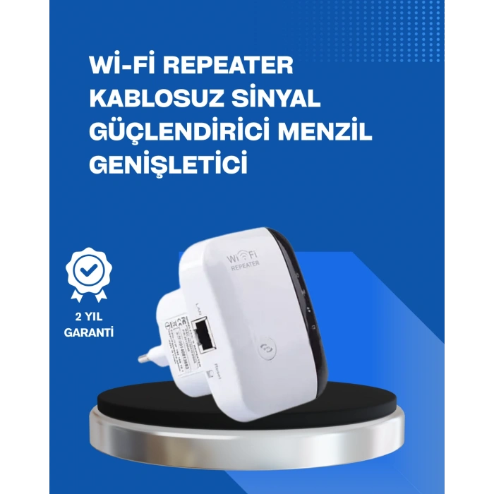 Nevamel® 2.4GHz WiFi Tekrarlayıcı Router – WPS Destekli Kablosuz Ağ Genişletici