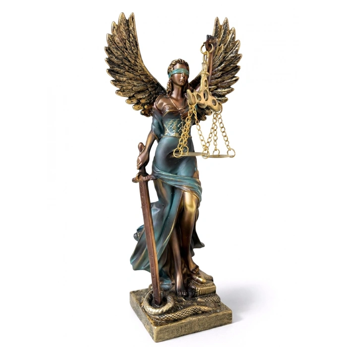 Nevamel® 24x7 cm Polyester Kanatlı Adalet Biblosu