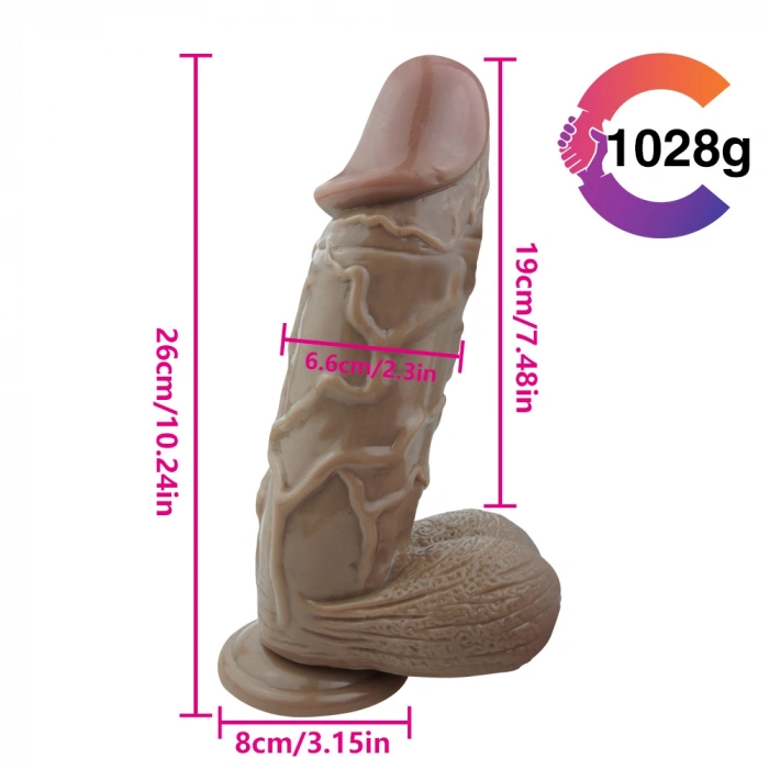 Nevamel® 26Cm Gerçekçi Mega Dildo