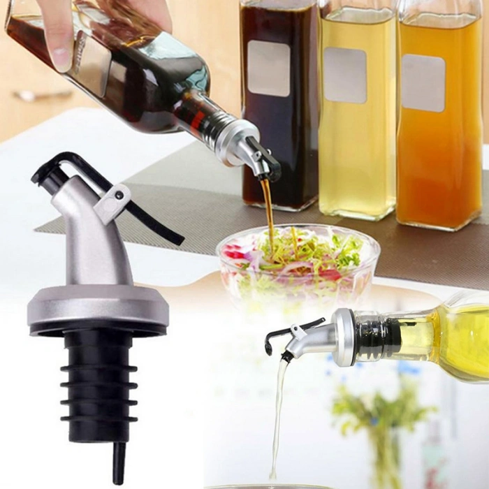 Nevamel® 3 ADET Kapaklı Şişe Ucu Servis Aparatı Damlalık Yağdanlık Tıpa (1431)