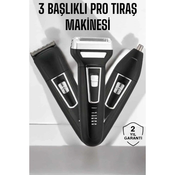 Nevamel 3 Başlıklı Profesyonel Tıraş Makinesi