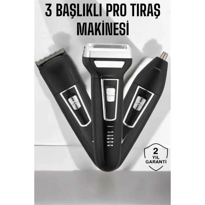 Nevamel 3 Başlıklı Profesyonel Tıraş Makinesi