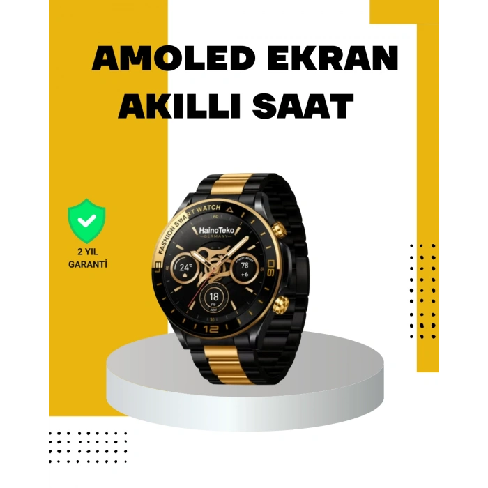 Nevamel® 3 Bileklikli Amoled Akıllı Saat Bluetooth Çağrı ve Sağlık Takipli