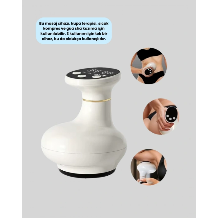 Nevamel® 3 Fonksiyonlu Masaj Aleti Cilt Sıkılaştırıcı ve Rahatlatıcı