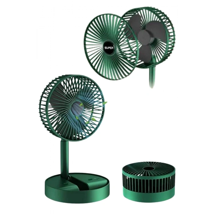 Nevamel 3 Kademe Hız Ayarlı Vantilatör Telefon Standlı Şarjlı Katlanabilir Soğutucu Pervane