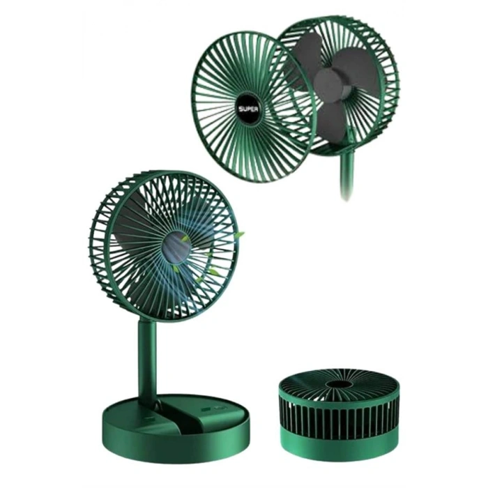 Nevamel 3 Kademe Hız Ayarlı Vantilatör Telefon Standlı Şarjlı Katlanabilir Soğutucu Pervane