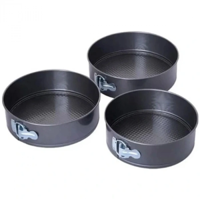 Nevamel 3lü Kelepçeli Kek Kalıbı Seti