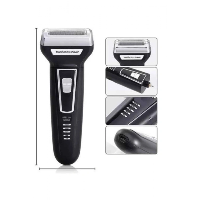 Nevamel 3lü Set Saç Sakal Kesme Traş Makinesi Burun Kılı Alma Tıraş Makinesi