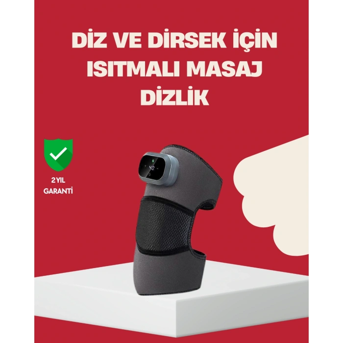 Nevamel® 3 Seviyeli Titreşimli Isıtmalı Diz Bakım Masaj Cihazı