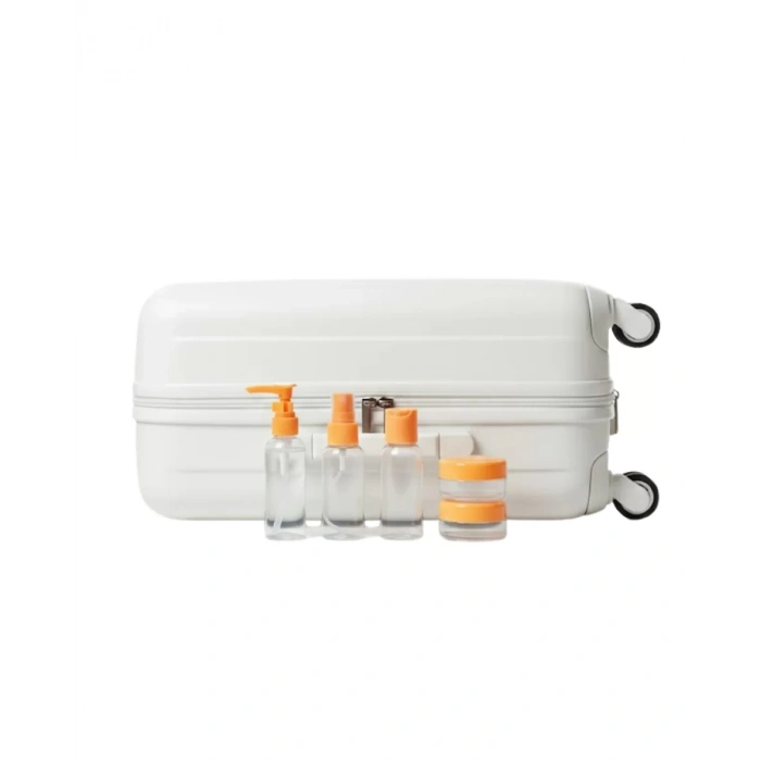 Nevamel® 30 ml 5’li Seyahat Şişesi Seti Çantalı Kozmetik Organizer