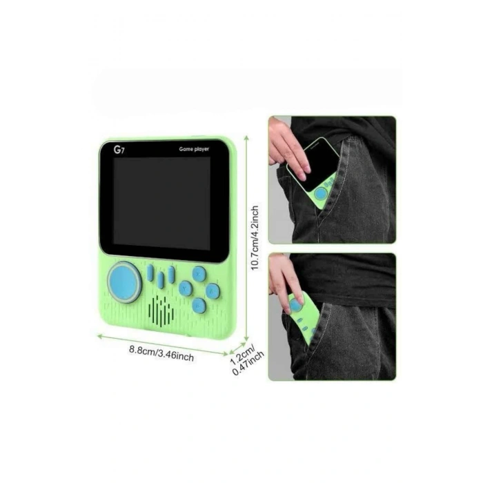 Nevamel 3.5 İnç Mini Atari Taşınabilir Oyun Konsolu 666 Adet Retro Oyun