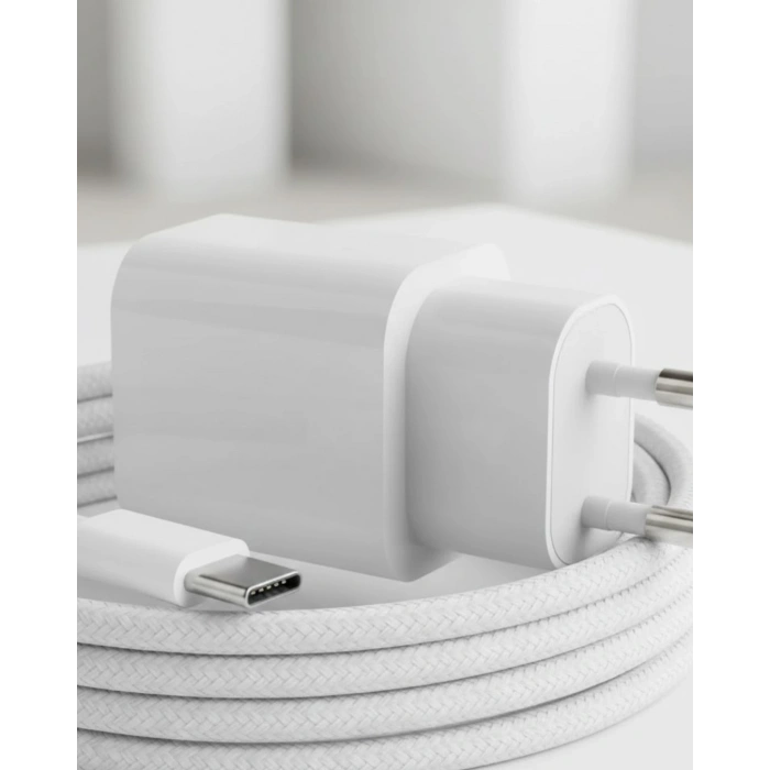 Nevamel® 35W USB-C Hızlı Şarj Adaptörü Type-C to C Kablo Seti