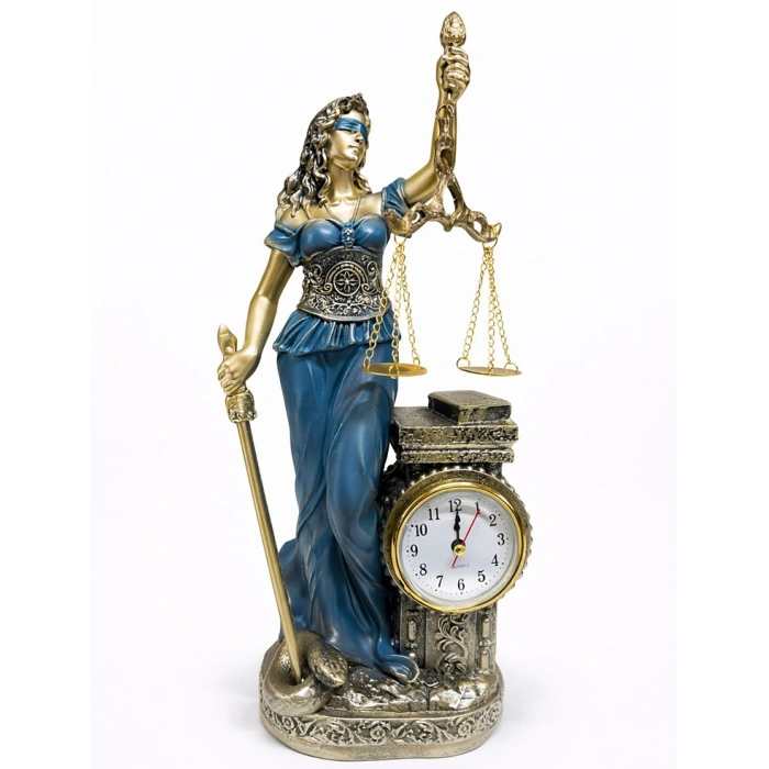 Nevamel® 35x14 cm Polyester Saatli Adalet Figürü