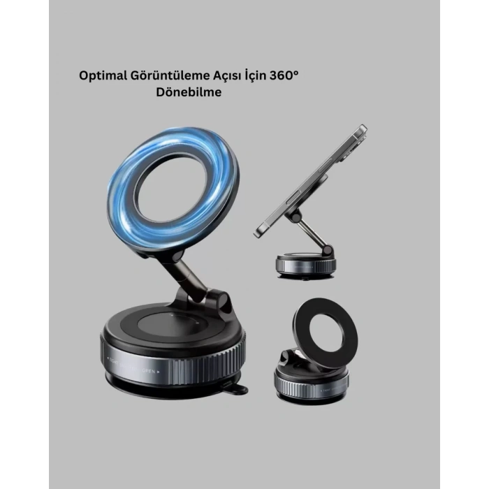 Nevamel® 360 Derece Ayarlanabilir Manyetik Araç Telefon Standı