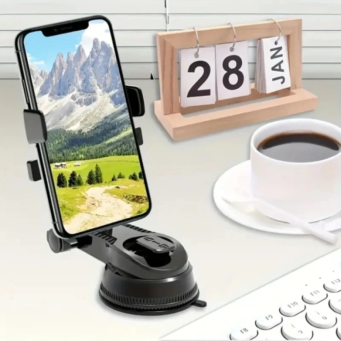 Nevamel 360 Derece Dönebilen Vakumlu Araç Telefon Tutucu