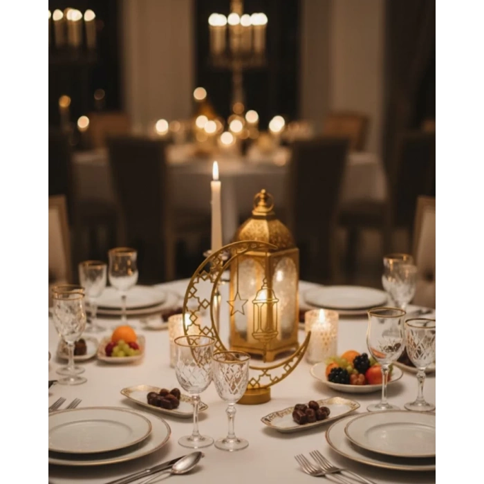 Nevamel® 3D Hilal Dekorasyonu Özel Baskı Premium Tasarım