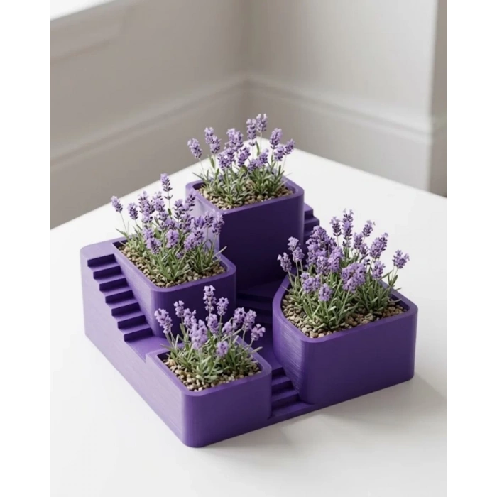 Nevamel® 3D Kaktüs Saksısı Modern Çok Bölmeli Dekoratif Tasarım