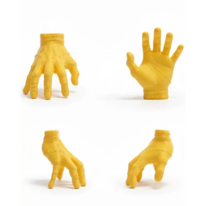 Nevamel® 3D Modern Sarı El Biblo 17x16 cm Ev ve Ofis Dekorasyonu