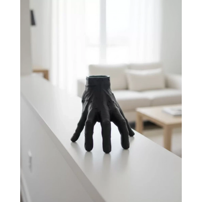 Nevamel® 3D Modern Siyah El Biblo 17x16 cm Ev ve Ofis Dekorasyonu