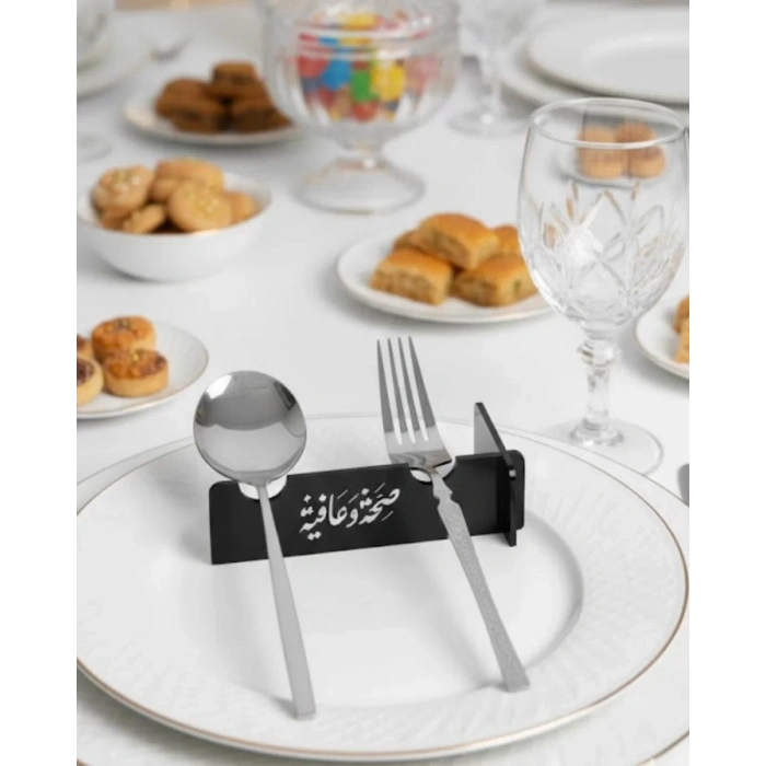 Nevamel® 3D Özel Baskı 6’lı Kaşık Çatal Düzenleyici Dekoratif Stand