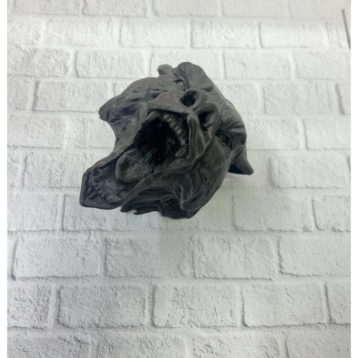 Nevamel® 3D Siyah Ayı Başı Duvar Dekoru Modern Asılabilir Heykel 25x19 cm
