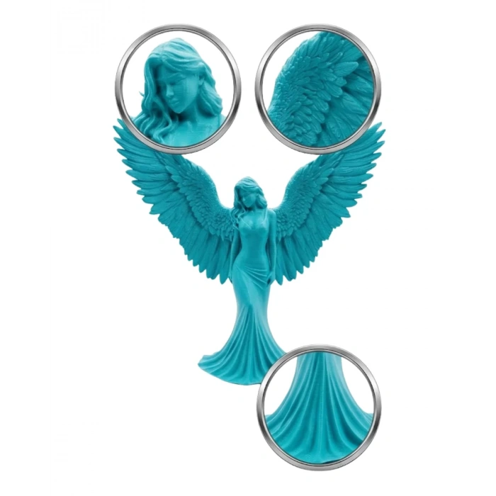 Nevamel® 3D Turkuaz Melek İnsan Biblo  Estetik Dekoratif Obje