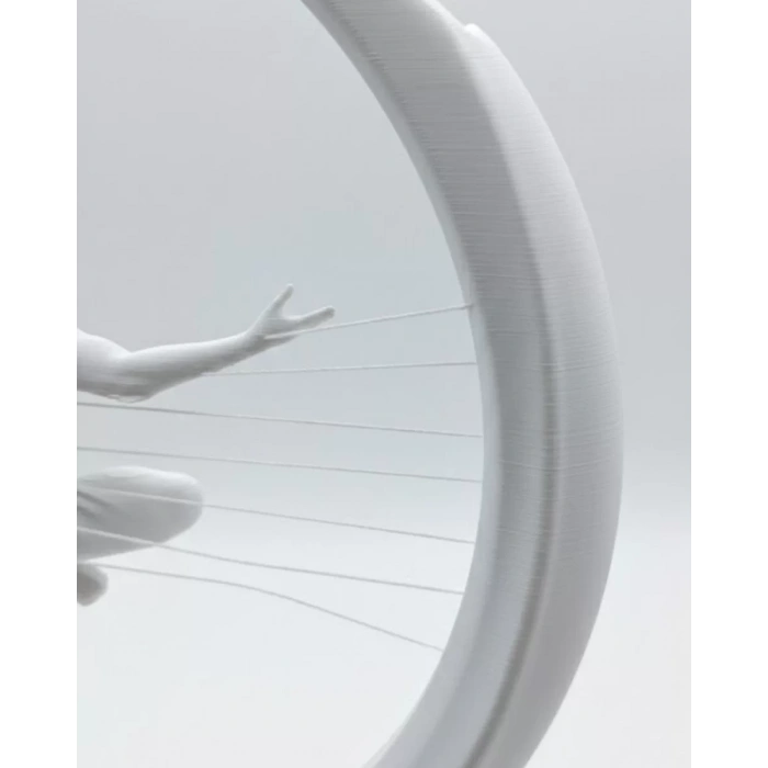 Nevamel® 3D Zen Heykeli Modern Ay Tasarımlı Meditasyon Biblosu