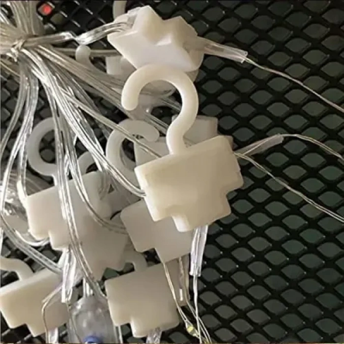 Nevamel 3x2 Metre Sarı Işıklı Perde LED Plastik Kancalı