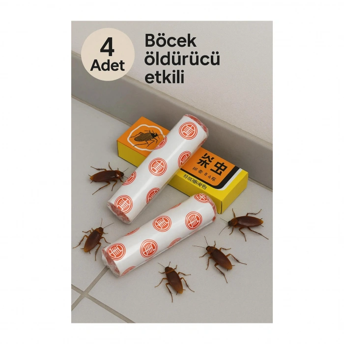 Nevamel® 4 Adet Haşere Tebeşiri Böcek Önleyici Tebeşir Etkili Hamam Böceği Ve Karınca Kovucu (1431)