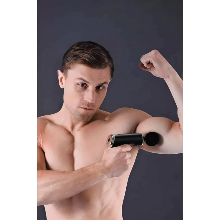 Nevamel® 4 Başlıklı Darbeli Şarjlı Masaj Aleti Tabancası Kablosuz