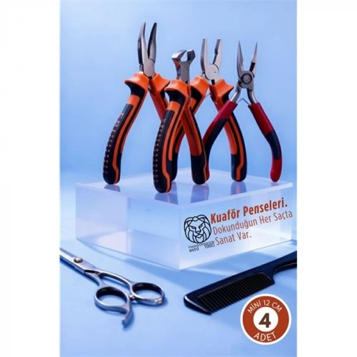 Nevamel® 4lü Profesyonel Kuaför Saç Kaynak Pense Seti (Hassas İşçilik Kiti)