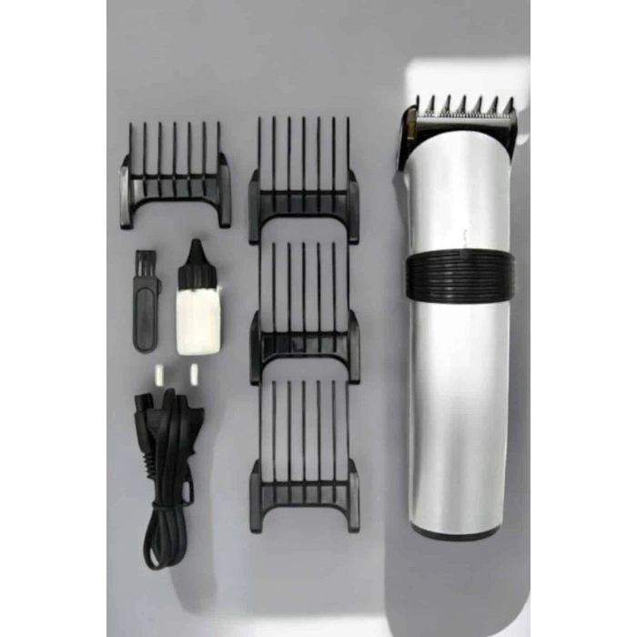 Nevamel 4 Taraklı Profesyonel Şarjlı Saç ve Sakal Kesme Tıraş Makinesi Seti
