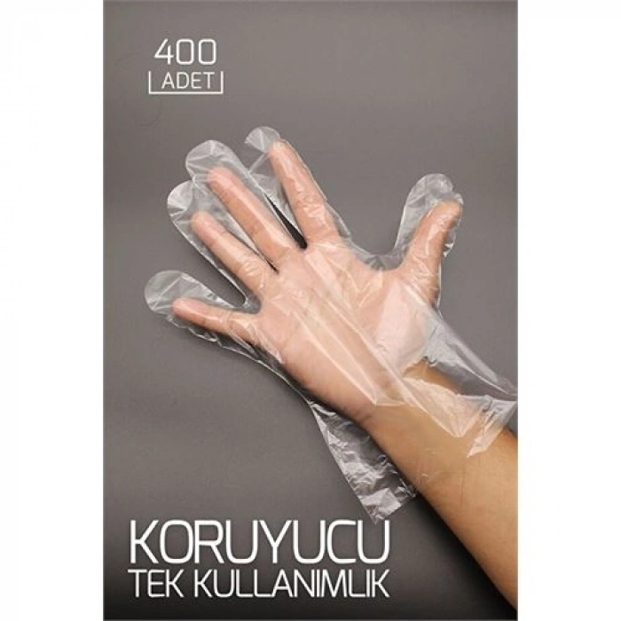 Nevamel® 400 Adet Tek Kullanımlık Şeffaf Eldiven