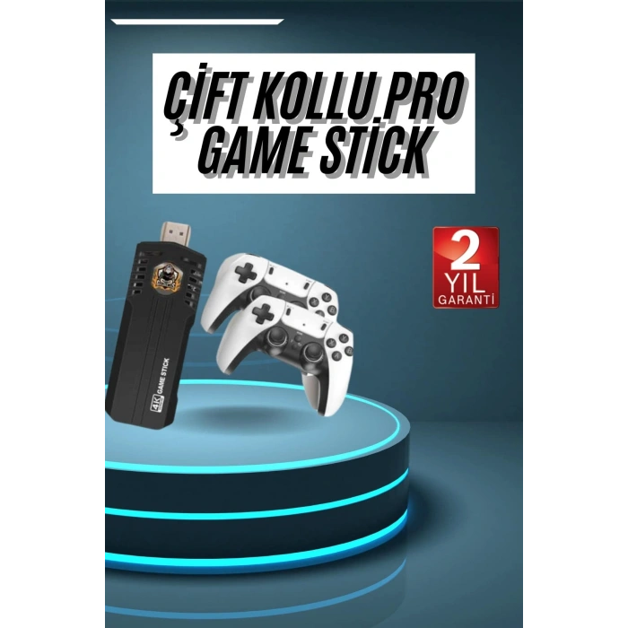 Nevamel 4k Kablosuz Çift Kol Retro Oyunlar 20000 Oyunlu Atari