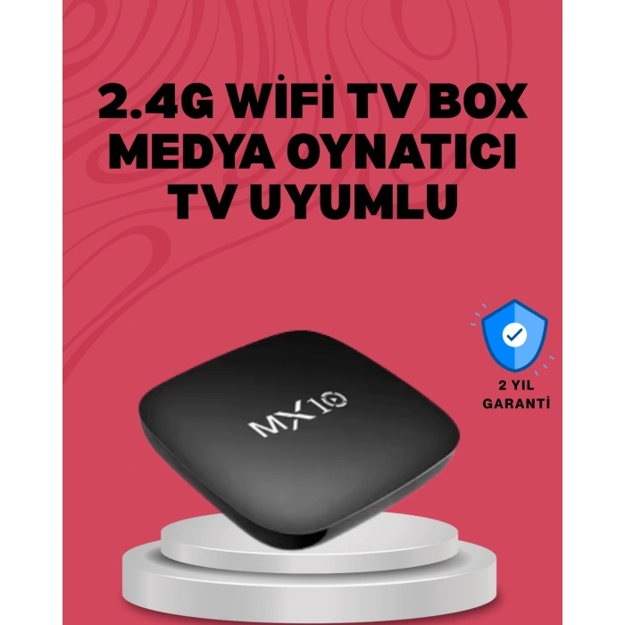 Nevamel 4K UHD Android Medya Oynatıcı 8 GB Hafıza 2 GB RAM Wi-Fi Destekli