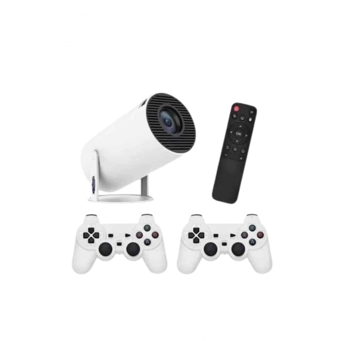 Nevamel 4K Wireless Çift Kollu Kumandalı Oyun Projeksiyonu Retro Video Oyunu
