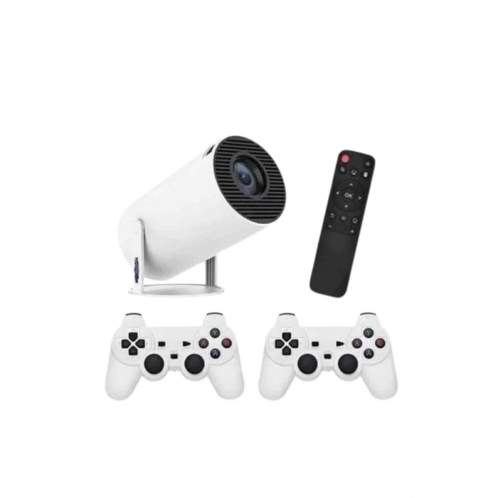 Nevamel 4K Wireless Çift Kollu Kumandalı Oyun Projeksiyonu Retro Video Oyunu