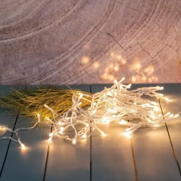 Nevamel 4m 120 LED Çakarlı Perde Işık